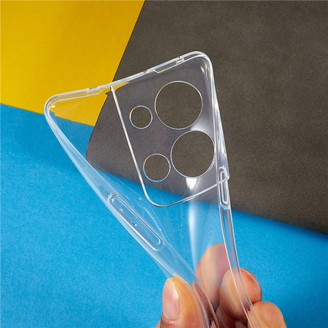 Back Shell for Oppo Reno9 Pro+ 5G, Soft TPU Phone Case Scratch Resistant Transparent Clear Slim Phone Cover