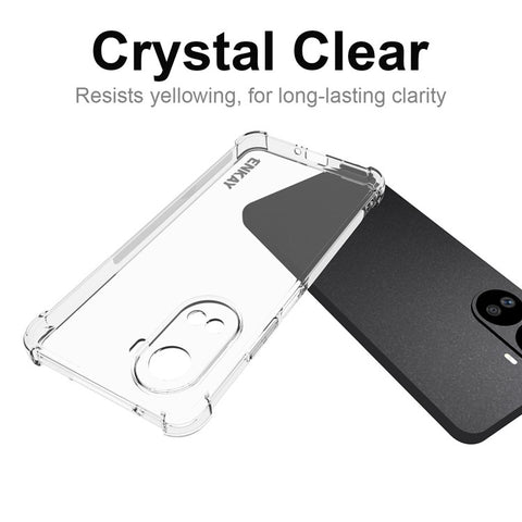 ENKAY HAT PRINCE For Huawei nova 10 SE 4G Flexible TPU Phone Case Anti-slip Strip Edge HD Clear Thickened Corners Protection Phone Cover