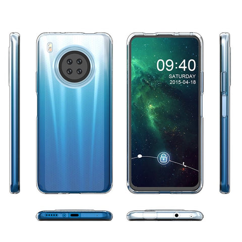 Non-Yellowing Mobile Phone Case For Huawei Y9a Anti-Drop Transparent Soft TPU Phone Back Cover