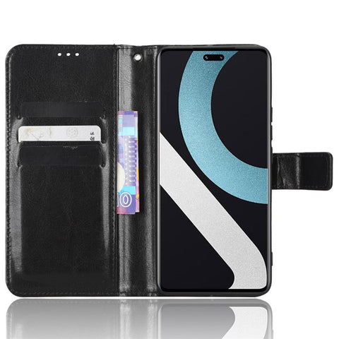 For Xiaomi Civi 2 5G / 12 Lite NE 5G / 13 Lite PU Leather Flip Protective Case Crazy Horse Texture Wallet Magnetic Phone Cover with Strap
