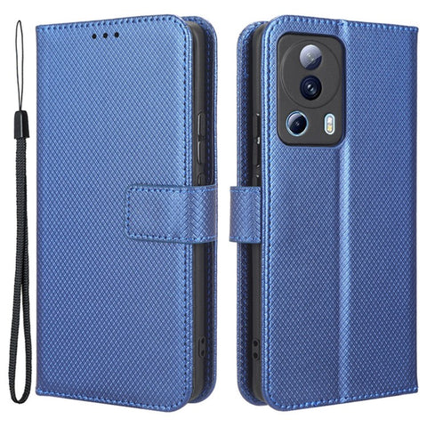For Xiaomi Civi 2 5G / 12 Lite NE 5G / 13 Lite Diamond Texture PU Leather Case Stand Wallet Anti-drop Folio Flip Phone Cover