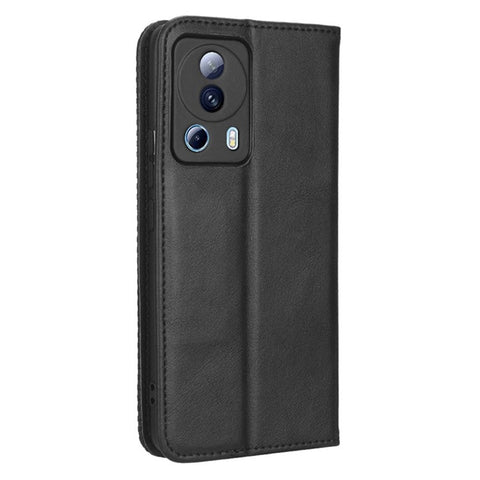 For Xiaomi Civi 2 5G / 12 Lite NE 5G / 13 Lite PU Leather Wallet Retro Texture Phone Case Imprinted Pattern Magnetic Auto Closing Phone Shell
