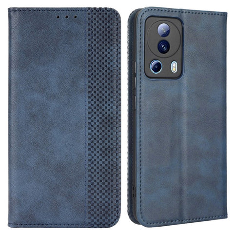 For Xiaomi Civi 2 5G / 12 Lite NE 5G / 13 Lite PU Leather Wallet Retro Texture Phone Case Imprinted Pattern Magnetic Auto Closing Phone Shell