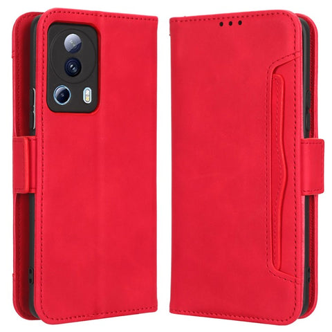 For Xiaomi Civi 2 5G / 12 Lite NE 5G / 13 Lite PU Leather Wallet Flip Cover Multiple Card Slots Magnetic Closure Stand Function Folio Phone Case