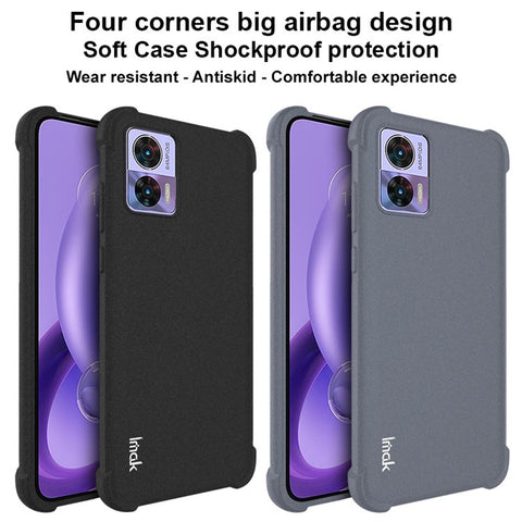 IMAK Matte Phone Cover For Motorola Edge 30 Neo 5G / Edge 30 Lite Drop-proof Soft TPU Four Corners Airbag Anti-scratch Phone Case
