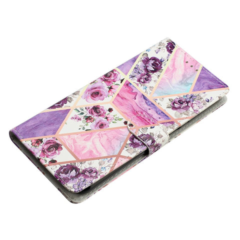 For Oppo Reno8 Lite 5G / Reno7 Z 5G PU Leather Wallet Case Magnetic Closure Stand Full Protection Folio Flip Pattern Printing Phone Cover with Strap