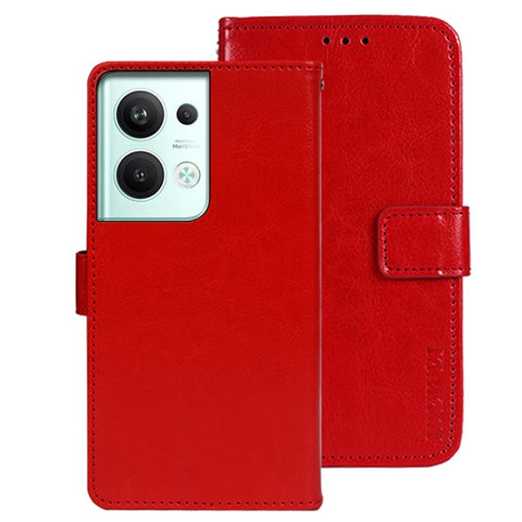 IDEWEI For Oppo Reno9 Pro+ 5G Crazy Horse Texture Phone Case Stand Wallet PU Leather Folio Flip Cover