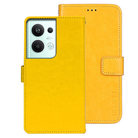 IDEWEI For Oppo Reno9 Pro+ 5G Crazy Horse Texture Phone Case Stand Wallet PU Leather Folio Flip Cover
