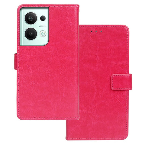 IDEWEI For Oppo Reno9 Pro+ 5G Magnetic Clasp Phone Case Crazy Horse Texture PU Leather Cover with Stand Wallet