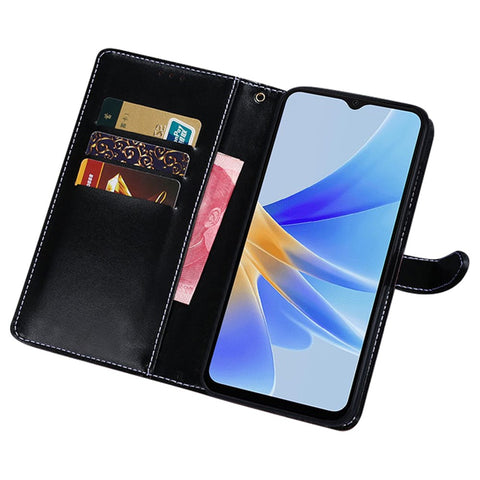 IDEWEI For Oppo Reno9 Pro 5G / Reno9 5G Crocodile Texture PU Leather Phone Cover Wallet Stand Full Protection Smartphone Case