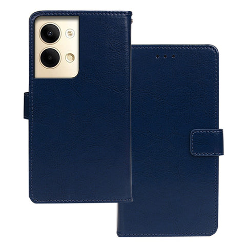 IDEWEI For Oppo Reno9 Pro 5G / Reno9 5G PU Leather Phone Case Crazy Horse Texture Stand Wallet Full Protection Folio Flip Cover