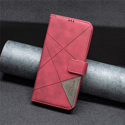 BINFEN COLOR for Motorola Moto G72 4G Wallet Case Magnetic Clasp Leather Phone Stand Cover