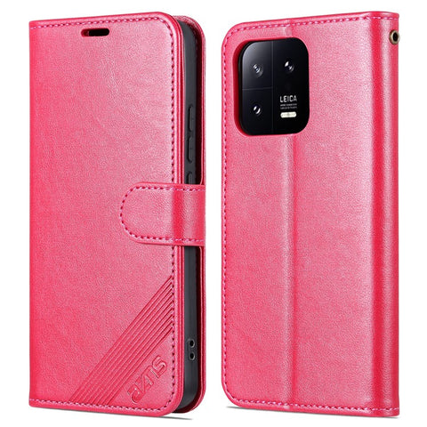 AZNS Phone Flip Wallet Case for Xiaomi 13 5G, Anti-scratch PU Leather Phone Cover with Viewing Stand