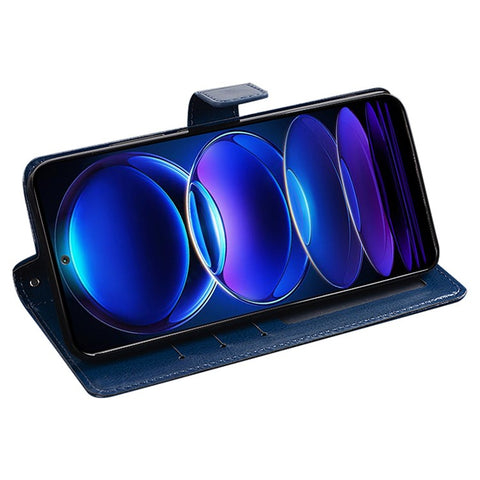 IDEWEI For Xiaomi 13 5G Crazy Horse Texture PU Leather Stand Wallet Cover Magnetic Clasp Phone Case