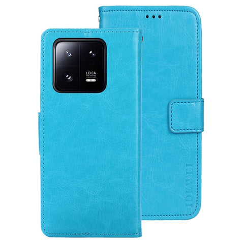 IDEWEI For Xiaomi 13 5G Crazy Horse Texture PU Leather Phone Wallet Cover Foldable Stand Folio Flip Case