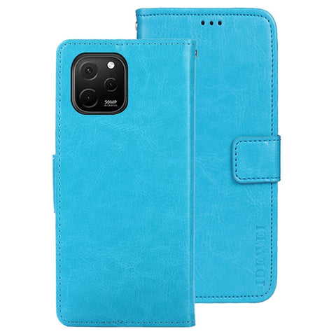 IDEWEI For Huawei Enjoy 50z 4G Crazy Horse Texture Magnetic Clasp Case PU Leather Phone Cover with Stand Wallet