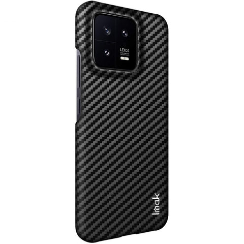 IMAK Ruiyi Series for Xiaomi 13 5G Carbon Fiber Texture Phone Case Leather Coated PC Anti-scratch Mobile Phone Cover