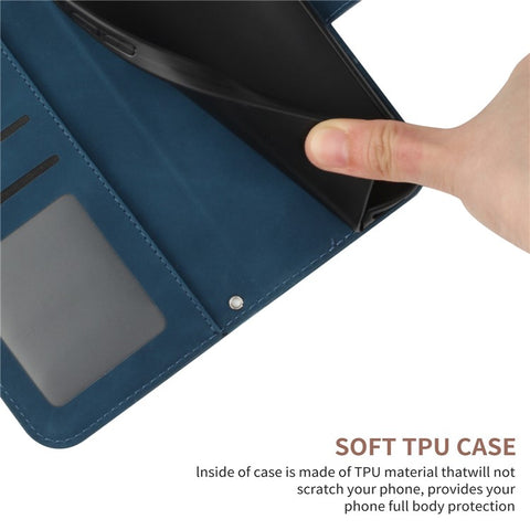 Sunflower Imprinted Phone Case For Oppo Reno9 Pro+ 5G, HT04 Anti-fall Skin-Touch Flip Phone Wallet Cover Stand with Hand Strap
