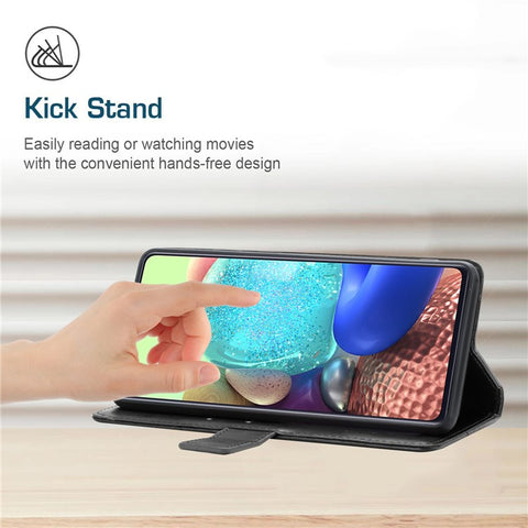 HT01 For Oppo Reno9 Pro+ 5G Anti-scratch Imprinted Y-Shaped Lines Phone Case PU Leather Wallet Foldable Stand Shell