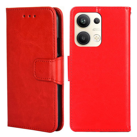 For Oppo Reno9 Pro+ 5G Anti-scratch Phone Bag Case Stand Wallet Textured Leather Phone Protection Cover