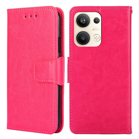 For Oppo Reno9 Pro+ 5G Anti-scratch Phone Bag Case Stand Wallet Textured Leather Phone Protection Cover
