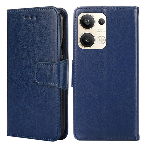 For Oppo Reno9 Pro+ 5G Anti-scratch Phone Bag Case Stand Wallet Textured Leather Phone Protection Cover