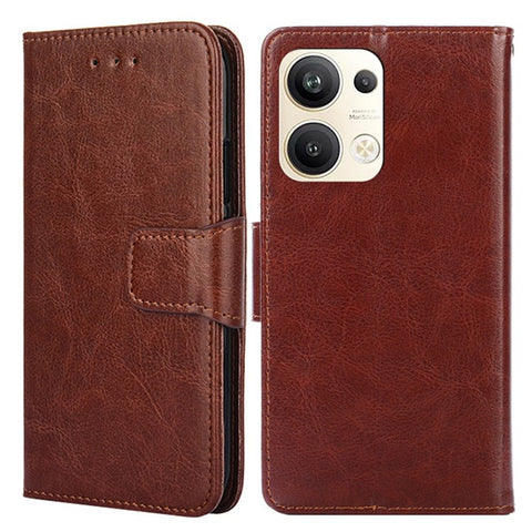 For Oppo Reno9 Pro+ 5G Anti-scratch Phone Bag Case Stand Wallet Textured Leather Phone Protection Cover