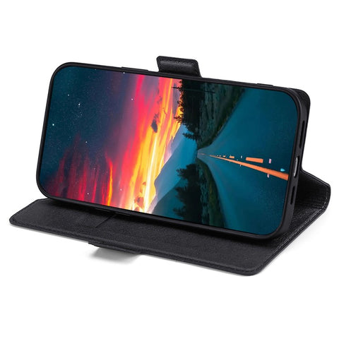 For Oppo Reno9 Pro+ 5G Dual Magnetic Clasp Protective Cover PU Leather Foldable Stand Card Slot Phone Case