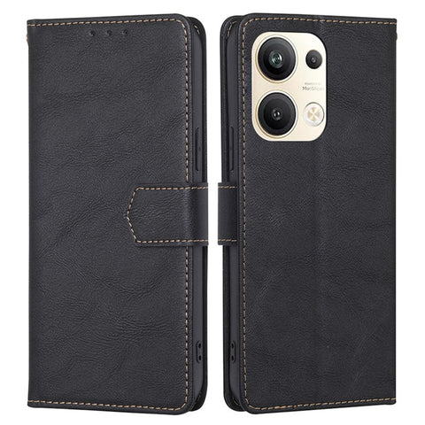 For Oppo Reno9 Pro+ 5G Cell Phone Case PU Leather Anti-Dust RFID Blocking Magnetic Wallet Stand Folio Cover