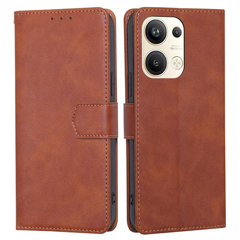 For Oppo Reno9 Pro+ 5G Cell Phone Case PU Leather Anti-Dust RFID Blocking Magnetic Wallet Stand Folio Cover
