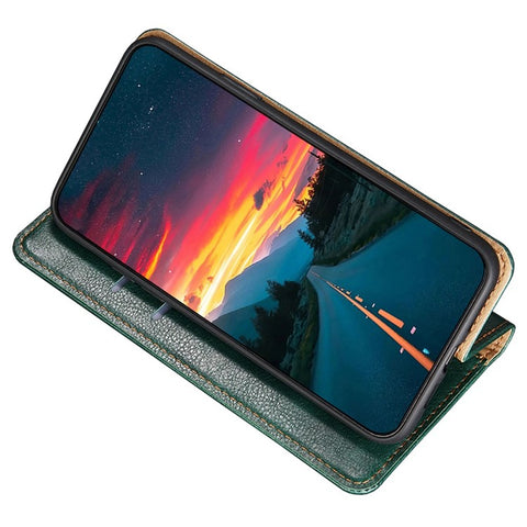For Oppo Reno9 Pro+ 5G Anti-Scratch Foldable Stand Wallet PU Leather Phone Case Magnetic Auto-closing Protective Cover