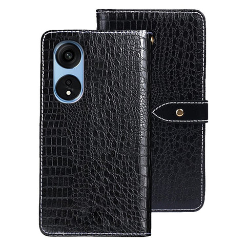 IDEWEI For Oppo A1 Pro 5G / Reno8 T 5G Crocodile Texture PU Leather Wallet Case Foldable Stand Magnetic Clasp Phone Cover