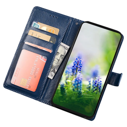 IDEWEI For Oppo A1 Pro 5G / Reno8 T 5G Crazy Horse Texture Phone Wallet Cover PU Leather Stand Anti-drop Phone Case