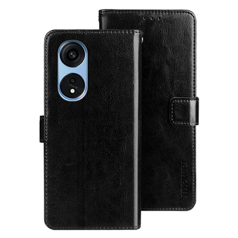 IDEWEI For Oppo A1 Pro 5G / Reno8 T 5G Crazy Horse Texture Phone Case Stand Wallet PU Leather Folio Flip Magnetic Clasp Cover