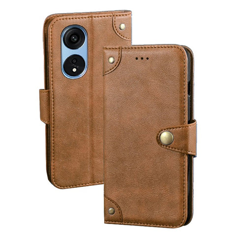 IDEWEI For Oppo A1 Pro 5G / Reno8 T 5G Fine Texture PU Leather Stand Phone Case Shockproof Wallet Folio Flip Cover