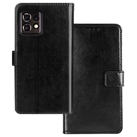 IDEWEI For Motorola Moto X40 5G / Edge 40 Pro 5G Crazy Horse Texture Stand Case PU Leather Magnetic Clasp Phone Wallet Cover