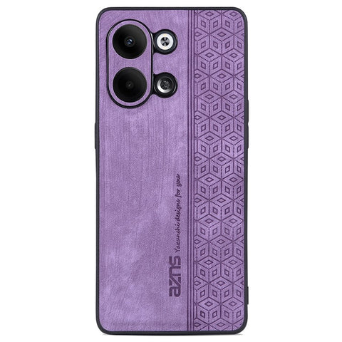 AZNS For Oppo Reno9 5G Imprinted Pattern Phone Case Anti-slip Scratch-resistant PU Leather Coated TPU Cover