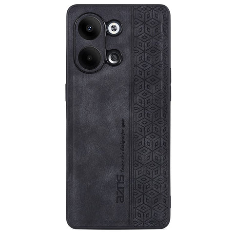 AZNS For Oppo Reno9 Pro 5G Imprinted Pattern Ultra Slim Phone Case Anti-drop PU Leather Coated TPU Protective Cover