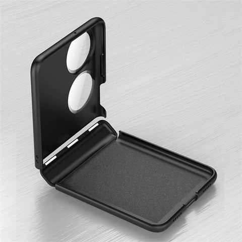 GKK For Huawei P50 Pocket Hard PC Phone Case Magnetic Hinge Full Protection Cover with Rear Small Screen Film / Camera Lens Film