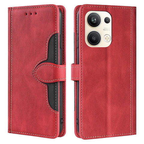 For Oppo Reno9 Pro+ 5G Straw Hat Pattern Skin-touch PU Leather Phone Case Skin-touch Flip Folio Cover with Stand Wallet