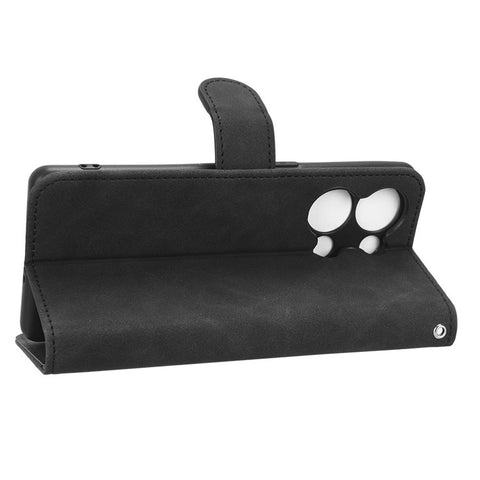 Phone Wallet Case For Oppo Reno9 Pro+ 5G Skin-Touch Feeling PU Leather Cell Phone Cover Stand Card Holder