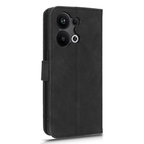Phone Wallet Case For Oppo Reno9 Pro+ 5G Skin-Touch Feeling PU Leather Cell Phone Cover Stand Card Holder