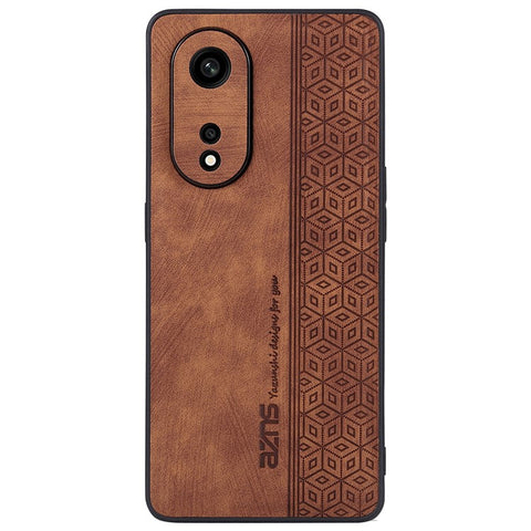 AZNS For Oppo A1 Pro 5G / Reno8 T 5G Bump Proof Imprinted Pattern Phone Case PU Leather Coated TPU Cover