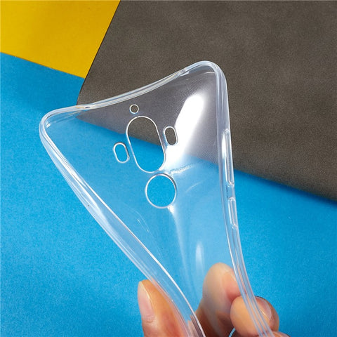 For Huawei Mate 9 Ultra Slim Anti-Yellowing Soft TPU Case High Transparency Anti-Drop Phone Cover