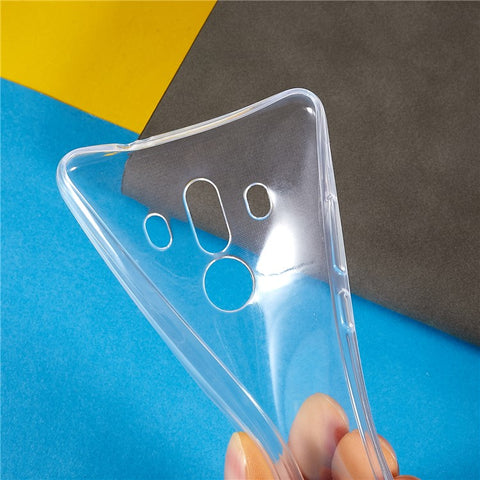 For Huawei Mate 10 Pro Protective Phone Case Ultra Slim Transparent Anti-Scratch Flexible TPU Back Cover