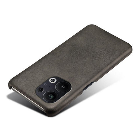 For Oppo Reno9 Pro+ 5G Anti-scratch Slim Calf Textured PU Leather Coated PC Protective Back Cover Shockproof Phone Case