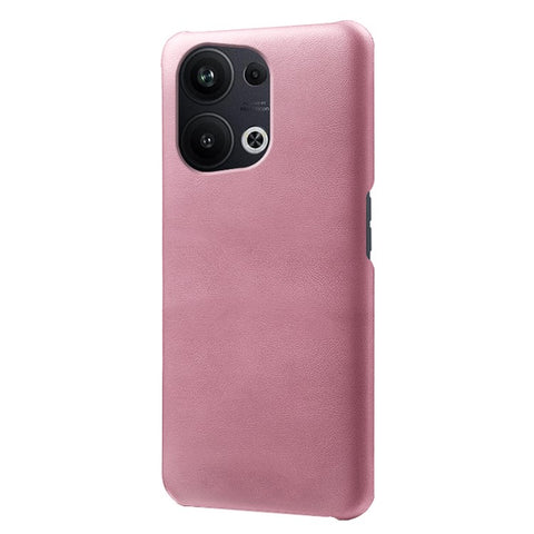 For Oppo Reno9 Pro+ 5G Anti-scratch Slim Calf Textured PU Leather Coated PC Protective Back Cover Shockproof Phone Case
