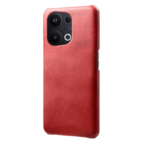 For Oppo Reno9 Pro+ 5G Anti-scratch Slim Calf Textured PU Leather Coated PC Protective Back Cover Shockproof Phone Case