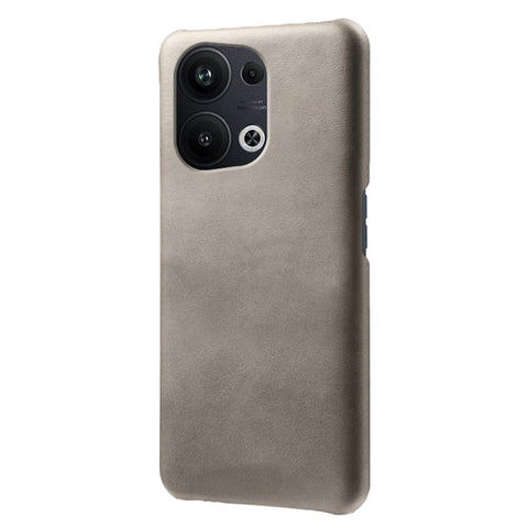 For Oppo Reno9 Pro+ 5G Anti-scratch Slim Calf Textured PU Leather Coated PC Protective Back Cover Shockproof Phone Case