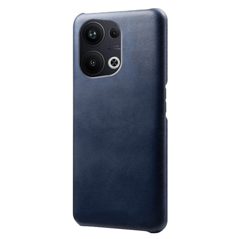 For Oppo Reno9 Pro+ 5G Anti-scratch Slim Calf Textured PU Leather Coated PC Protective Back Cover Shockproof Phone Case